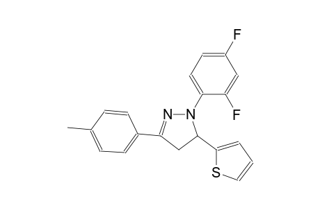 1-(2,4-difluorophenyl)-3-(4-methylphenyl)-5-(2-thienyl)-4,5-dihydro-1H-pyrazole