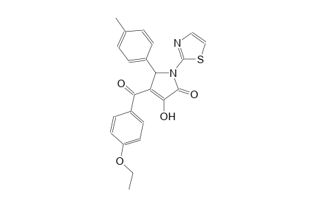 4-(4-ethoxybenzoyl)-3-hydroxy-5-(4-methylphenyl)-1-(1,3-thiazol-2-yl)-1,5-dihydro-2H-pyrrol-2-one