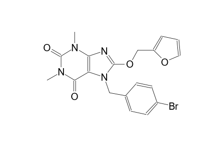 7-(4-bromobenzyl)-8-(2-furylmethoxy)-1,3-dimethyl-3,7-dihydro-1H-purine-2,6-dione