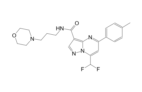 7-(difluoromethyl)-5-(4-methylphenyl)-N-[3-(4-morpholinyl)propyl]pyrazolo[1,5-a]pyrimidine-3-carboxamide