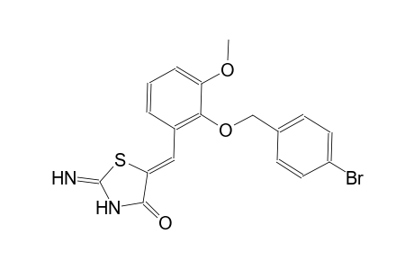 (5Z)-5-{2-[(4-bromobenzyl)oxy]-3-methoxybenzylidene}-2-imino-1,3-thiazolidin-4-one