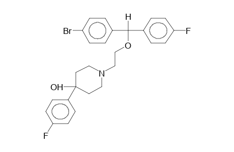 1-[2-(4-BROMO-4'-FLUOROBENZHYDRYLOXY)ETHYL]-4-(4-FLUOROPHENYL)-PIPERIDIN-4-OL