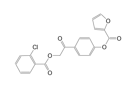 4-{2-[(2-chlorobenzoyl)oxy]acetyl}phenyl 2-furoate