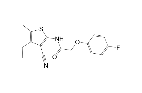 N-(3-cyano-4-ethyl-5-methyl-2-thienyl)-2-(4-fluorophenoxy)acetamide