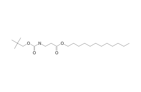 .beta.-Alanine, N-neopentyloxycarbonyl-, dodecyl ester