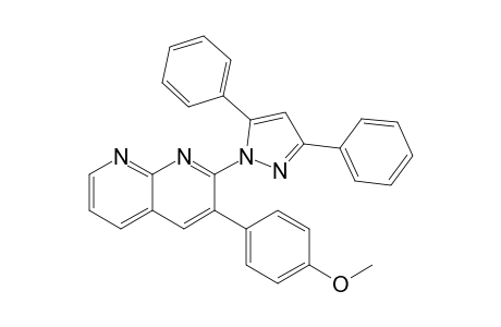 2-(3,5-Diphenylpyrazol-1-yl)-3-(4-methoxyphenyl)-1,8-naphthyridine