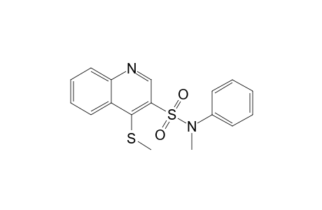 4-Methylthio-N-methyl-3-quinolinesulfonanilide