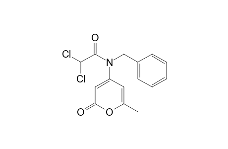 N-Benzyl-2,2-dichloro-N-(6-methyl-2-oxo-2H-pyran-4-yl)acetamide