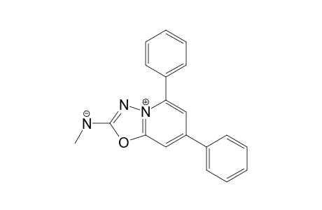 1,3,4-Oxadiazolo[3,2-a]pyridin-4-ium, 2-(methylamino)-5,7-diphenyl-, hydroxide, inner salt