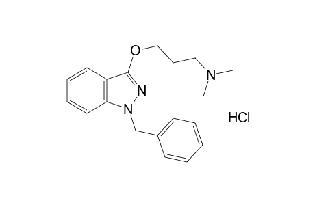 1-benzyl-3-[3-(dimethylamino)propoxy]indazole, hydrochloride