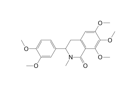 3-(3,4-Dimethoxyphenyl)-6,7,8-trimethoxy-2-methyl-3,4-dihydro-1(2H)-isoquinolinone
