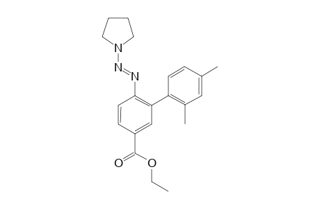 (E)-Ethyl 2',4'-dimethyl-6-(pyrrolidin-1-yldiazenyl)-[1,1'-biphenyl]-3-carboxylate