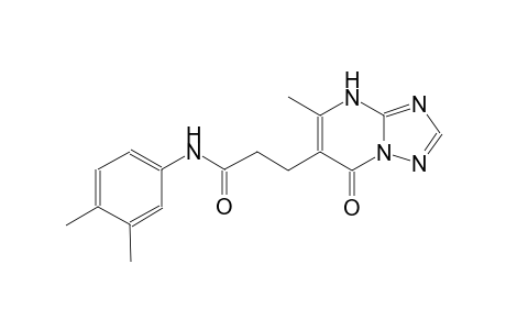 [1,2,4]triazolo[1,5-a]pyrimidine-6-propanamide, N-(3,4-dimethylphenyl)-4,7-dihydro-5-methyl-7-oxo-