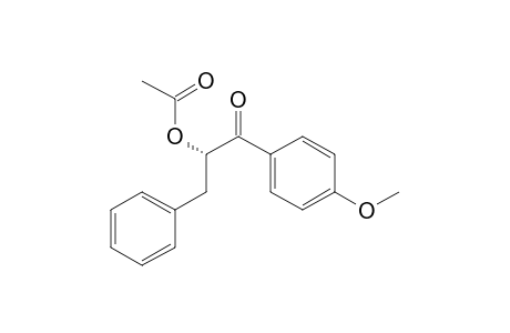 (S)-1-(p-Methoxyphenyl)-2-acetoxy-3-phenyl-1-propanone