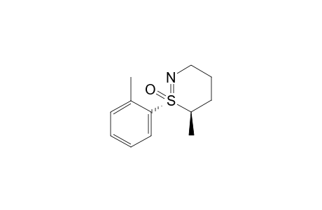 (+)-(1S,6R)-6-Methyl-1-(2-methylphenyl)-3,4,5,6-tetrahydro-1.lambda.4-1,2-thiazine 1-Oxide