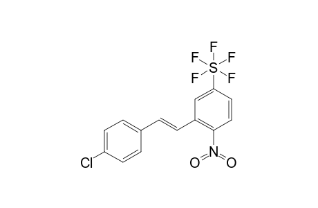 (E)-1-Nitro-2-(4-chlorostyryl)-4-(pentafluorosulfanyl)benzene