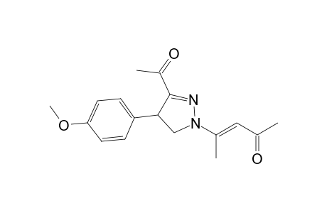 4-[3-Acetyl-4-(4-methoxyphenyl)-2-pyrazolin-1-yl]pent-3-en-2-one
