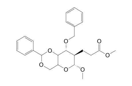 METHYL-3-O-BENZYL-4,6-O-BENZYLIDENE-2-DEOXY-2-C-(2-METHOXYCARBONYLETHYL)-ALPHA-D-ALTROSIDE