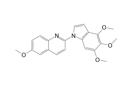 6-Methoxy-2-(4,5,6-trimethoxy-indol-1-yl)-quinoline