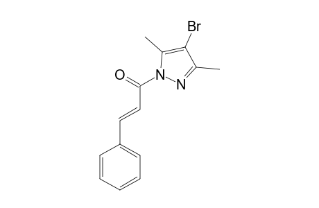 (E)-4-BROMO-1-(3-PHENYL-2-PROPENOYL)-3,5-DIMETHYLPYRAZOLE
