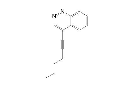 4-(1-Hexyn-1-yl)cinnoline