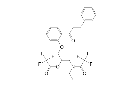1-[2-{3'-(N-trifluoroacetyl-N-propylamino)-2'-trifluoroacetoxypropoxy}phenyl]-3-phenylpropan-1-one