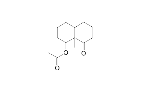 Acetic acid, 8a-methyl-8-oxodecahydronaphthalen-1-yl ester