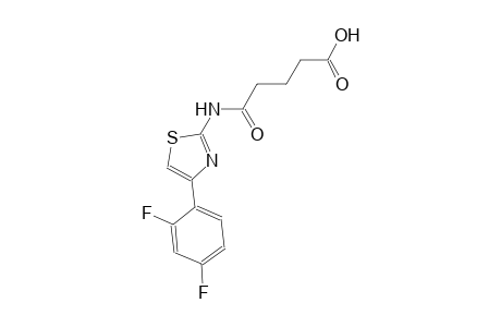 5-{[4-(2,4-difluorophenyl)-1,3-thiazol-2-yl]amino}-5-oxopentanoic acid