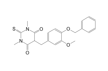 5-[4-(benzyloxy)-3-methoxybenzyl]-1,3-dimethyl-2-thioxodihydro-4,6(1H,5H)-pyrimidinedione