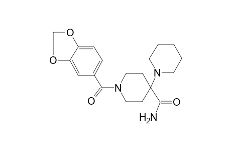 1-(1,3-benzodioxol-5-ylcarbonyl)-4-piperidin-1-yl-piperidine-4-carboxamide