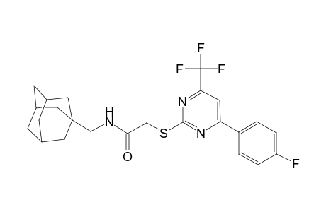Acetamide, 2-[[4-(4-fluorophenyl)-6-(trifluoromethyl)-2-pyrimidinyl]thio]-N-(tricyclo[3.3.1.1(3,7)]dec-1-ylmethyl)-