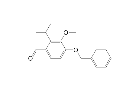 Benzaldehyde, 3-methoxy-2-(1-methylethyl)-4-(phenylmethoxy)-