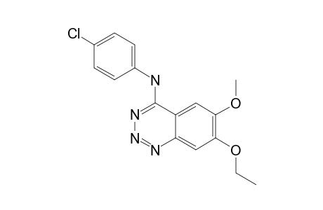 4-(4-CHLOROANILINO)-7-ETHOXY-6-METHOXY-1,2,3-BENZOTRIAZINE