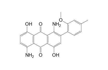 1,5-Diamino-4,8-dihydroxy-2-(2-methoxy-p-tolyl)anthraquinone