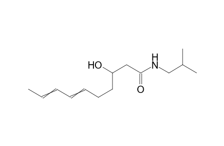 N-isobutyl-3-hydroxy-6,8-decadienamide