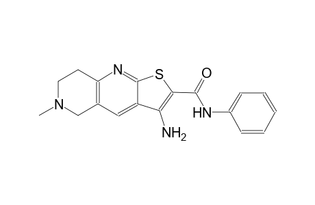 thieno[2,3-b]1,6-naphthyridine-2-carboxamide, 3-amino-5,6,7,8-tetrahydro-6-methyl-N-phenyl-