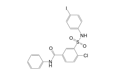 4-chloro-3-[(4-iodoanilino)sulfonyl]-N-phenylbenzamide