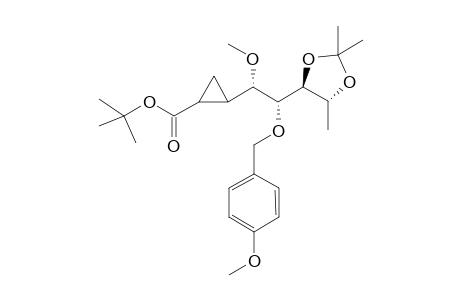 (5S,4R)-(S)-tert-Butyl 2-[1-methoxy-2-(2,2,4-trimethyl-1,3-dioxolan-5-yl)-2-(p-methoxybenzoxy)ethyl]cyclopropane-1-carboxylate