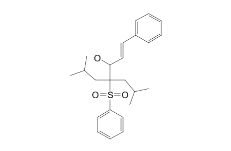 (E)-4-ISOBUTYL-6-METHYL-1-PHENYL-4-(PHENYL-SULFONYL)-HEPT-1-EN-3-OL