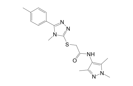 Acetamide, 2-[[4-methyl-5-(4-methylphenyl)-4H-1,2,4-triazol-3-yl]thio]-N-(1,3,5-trimethyl-1H-pyrazol-4-yl)-