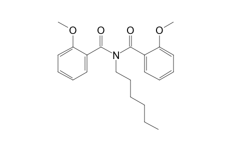 Benzamide, 2-methoxy-N-(2-methoxybenzoyl)-N-hexyl-