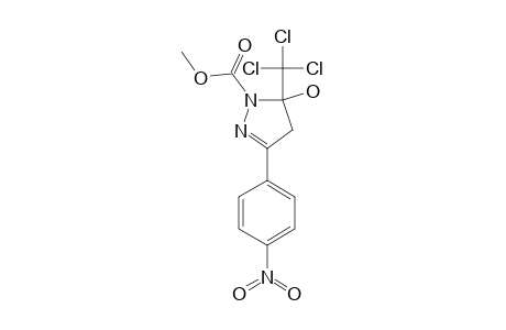 3-(4'-NITROPHENYL)-5-TRICHLOROMETHYL-4,5-DIHYDRO-1H-1-PYRAZOLE-METHYLESTER