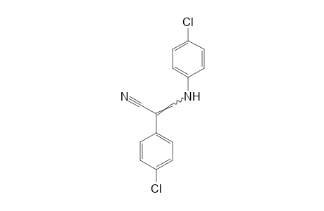 p-CHLORO-beta-(p-CHLOROANILINO)ATROPONITRILE