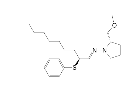 (S,S)-(-)-2-Methoxymethyl-1-(2-phenylthio-1-decylidenamino)pyrrolidine
