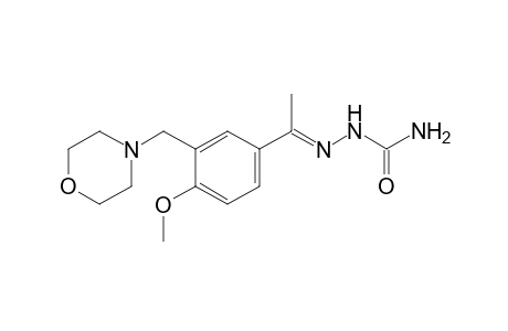 4'-methoxy-3'-(morpholinomethyl)acetophenone, semicarbazone