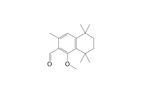 1-Methoxy-3,5,5,8,8-pentamethyl-5,6,7,8-tetrahydro-2-naphthaldehyde