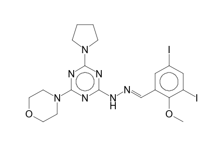 2-[(3,5-Diiodo-2-methoxybenzylidene)hydrazino)-4-morpholino-6-(1-pyrrolidinyl)-1,3,5-triazine