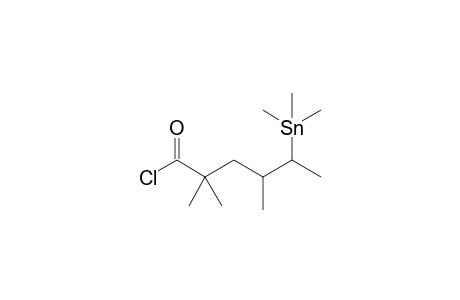 (4rs,5rs)-2,2,4-trimethyl-5-trimethylstannylhexanoyl chloride