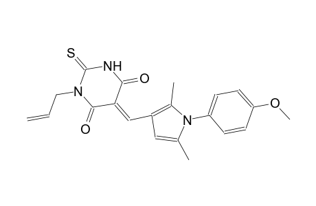 (5E)-1-allyl-5-{[1-(4-methoxyphenyl)-2,5-dimethyl-1H-pyrrol-3-yl]methylene}-2-thioxodihydro-4,6(1H,5H)-pyrimidinedione