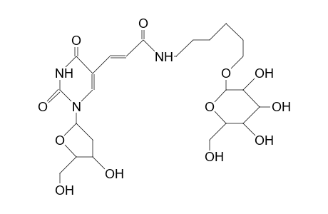 2'-Deoxy-5-(4-aza-3-oxo-10-<1-A-D-mannopyranosyl>-dec-1-enyl)-uridine